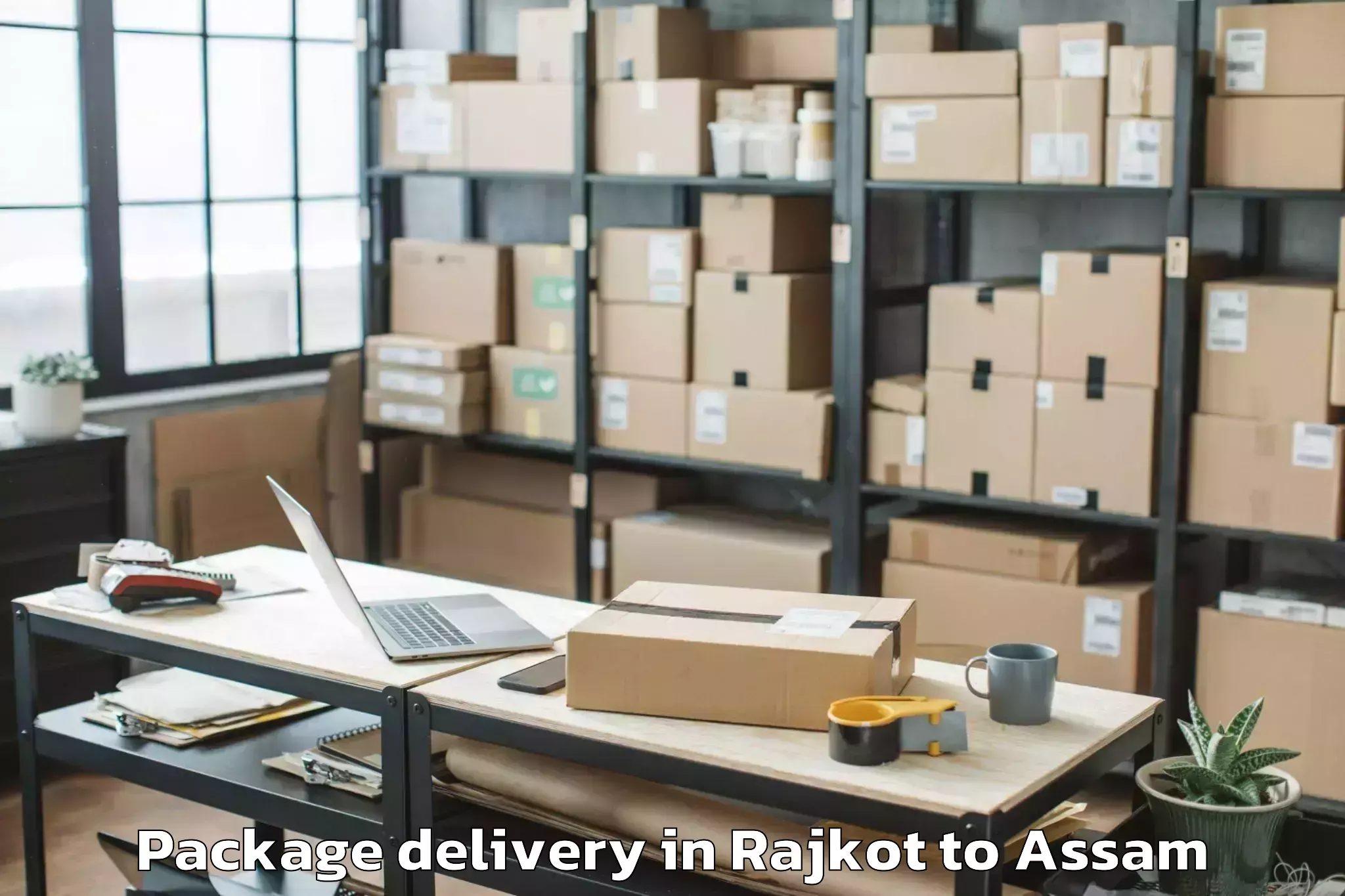 Reliable Rajkot to Chariduar Package Delivery